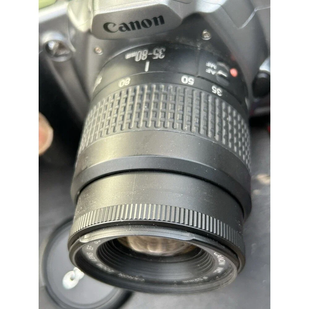 Canon EOS Rebel GII 35mm Film SLR Camera 75-300 Canon EF (Untested)